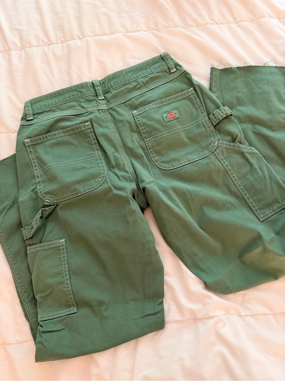 Dickies Olive Green Straight-Leg Chinos - Picture 6 of 7